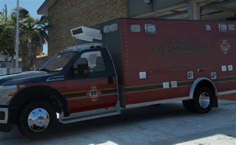Los Santos Fire Department Engine Firefighters Gta 5 Mods Otosection
