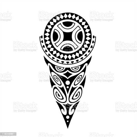 Ilustración De Diseño De Tatuaje Sin Estilo Maorí Para Pierna Brazo