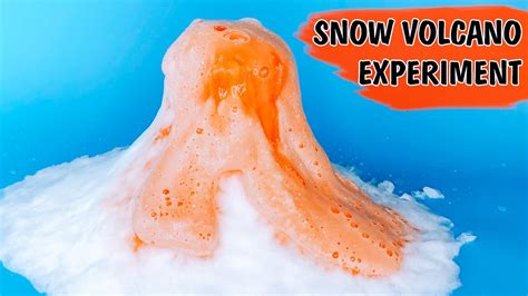 How To Make A Snow Volcano Winter Science Experiment For Kids Youtube