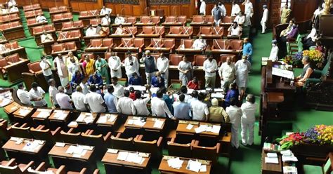 Sex Scandal Karnataka Assembly Headed For Washout Amid Congress Protest