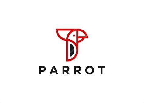 Premium Vector Parrot Logo Design Vector Silhouette Illustration