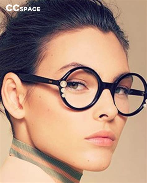 Three Pearls Round Glasses Frames Women Sexy Styles