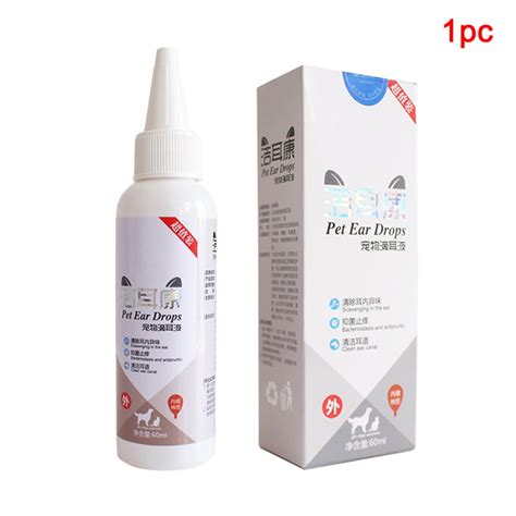 Cats Dog Ear Cleaner Pet Ear Drops For Infections Control Yeast Mites