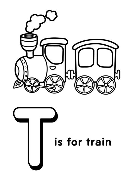 Letter T Coloring Pages