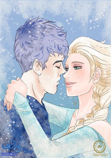 Collab:Jack Frost+Elsa by Linyaen on DeviantArt