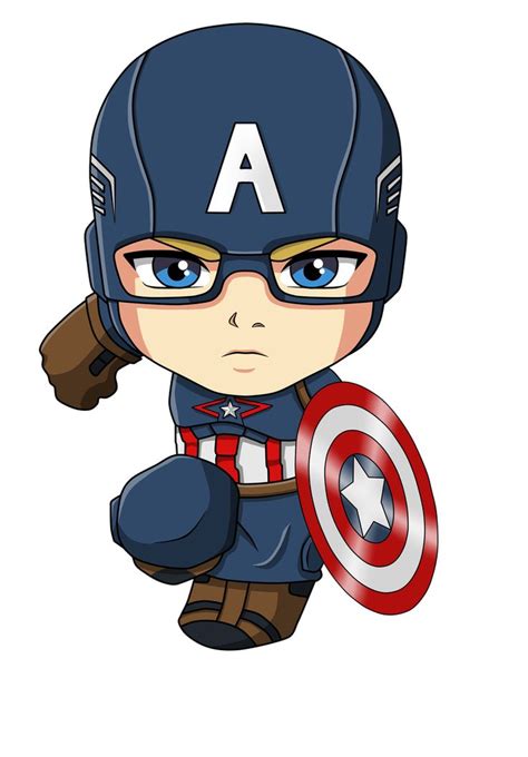 Capitan America By JoeLeon Homem De Ferro Desenho Desenho Animado
