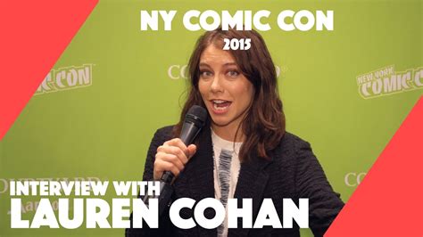 Ny Comic Con 2015 Interview With Lauren Cohan Youtube