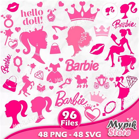 Barbie Cliparts Png And Svg Instant Download