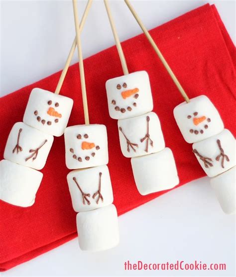 Diy Marshmallow Snowmen Stirrers From The Williams Sonoma Catalog A