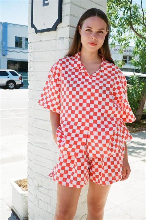 Star Sessions Lisa Pajamas Custom Pyjama Set Red Check In My Xxx Hot Girl