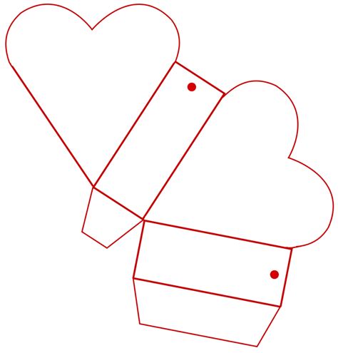 Diy Heart Box Template