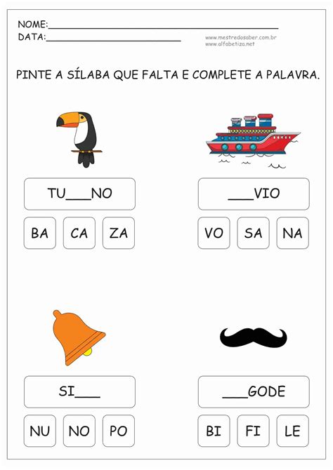 Atividades De Alfabetização Sílabas Simples Para Imprimir ⋆ Edukinclusiva