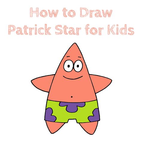 Patrick Spongebob Outline Legs How Draw Patrick Star From Really