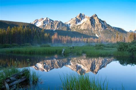 Mcgown Peak From Stanley Lake Idaho