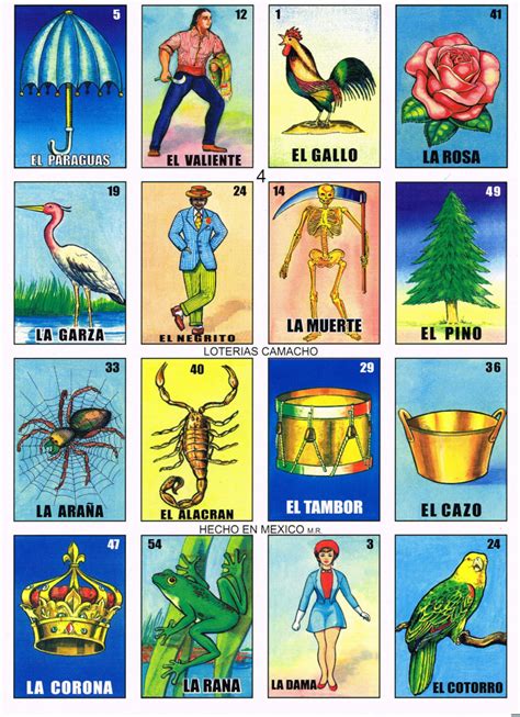 Printable Single Loteria Cards Loteria Cards Entire Set Cards