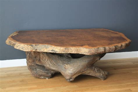 These free coffee table plans will help you build a wonderful centerpiece for your living room that looks great and is very functional. Vintage Burl Wood Slab Coffee Table At Stdibs - Coffee ...