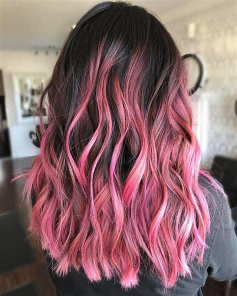 40 Ideas of Pink Highlights for Major Inspiration | Hair color pink ...