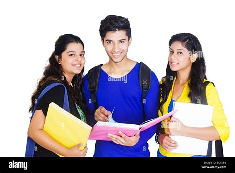 Indian College Friends Students Stock Photo Alamy