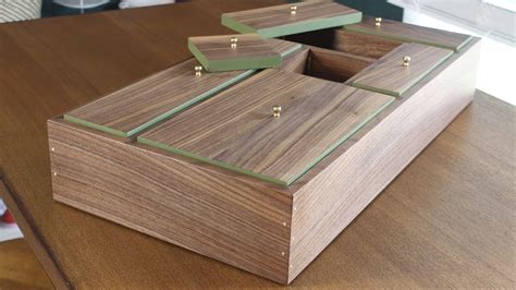 Jewellery Boxes Wooden Wood Keepsake Jewellery Trinket Box With Brass
