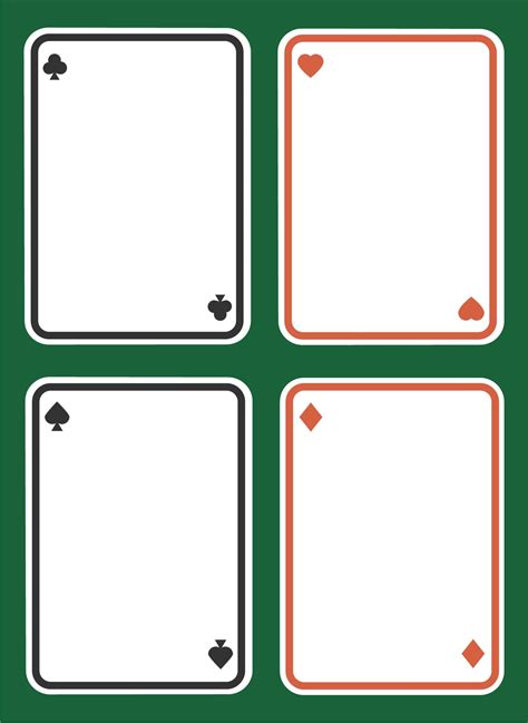 Blank Printable Game Cards