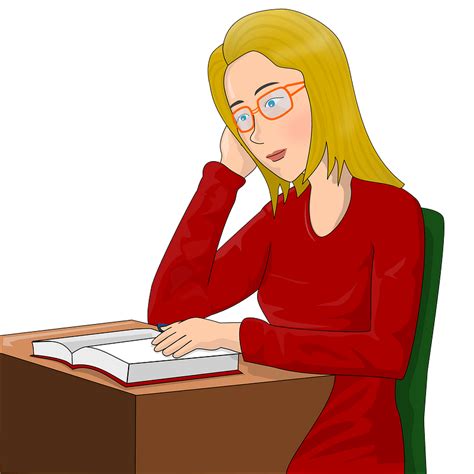 Girl Studying Clipart Free Download Transparent Png Creazilla