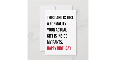 Funny Dirty Happy Birthday Card For Him And Her Zazzle