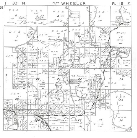 1946 Plat Maps Of Oconto County Wisconsin