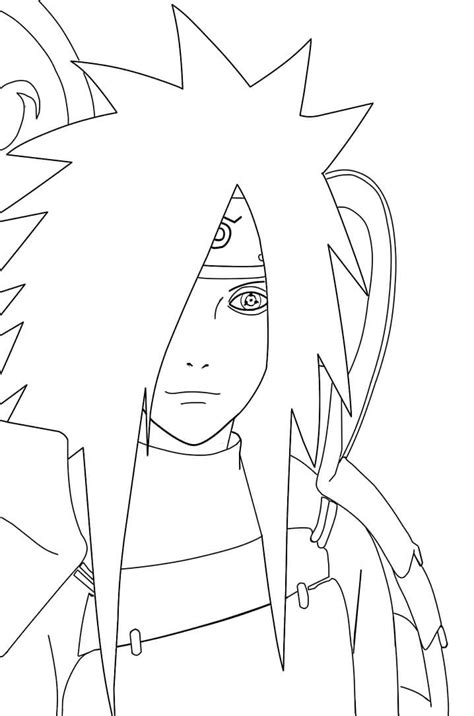 Printable Uchiha Madara Coloring Pages Anime Coloring Pages