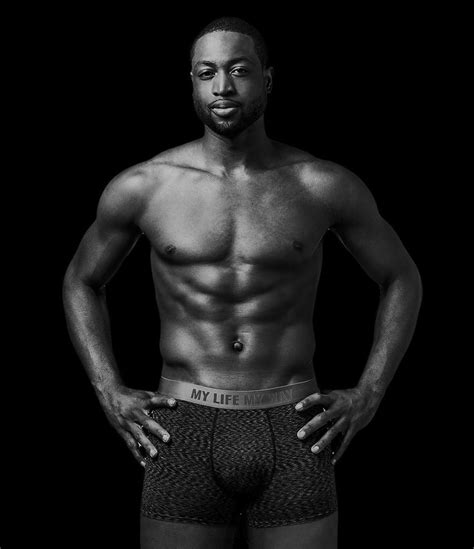 Shirtless NBA Players Dwyane Wade For His Underwear Line