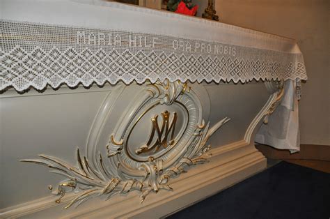 Orbis Catholicus Secundus Antique Starched Linen Altar Cloth With