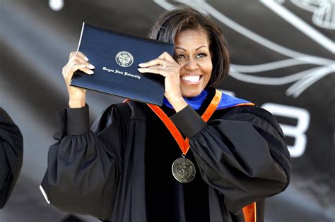 Oregon State Commencement Michelle Obama Talks To Graduates About
