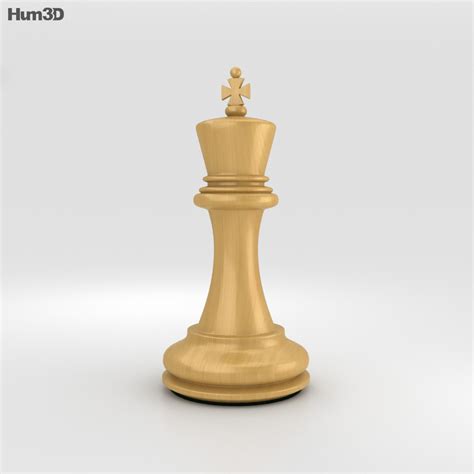 Classic Chess King White 3d Model Hum3d