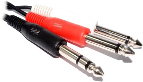 Kenable 635mm 14 Inch Stereo Jack Plug To Twin 635mm 14