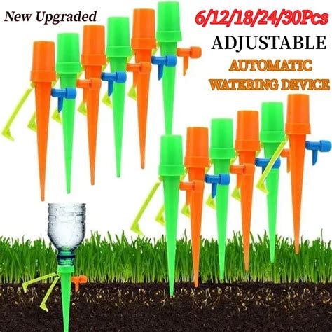 6 12 24pcs Garden Plants Self Water Automatic Drip Watering Spikes