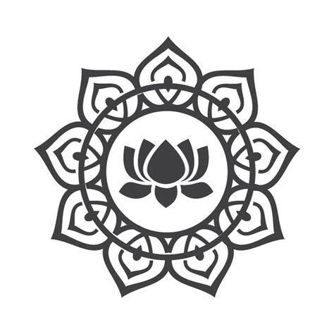 Lotus Flower Svg Png Mandala Sacred Geometry Svg Cut File Etsy India