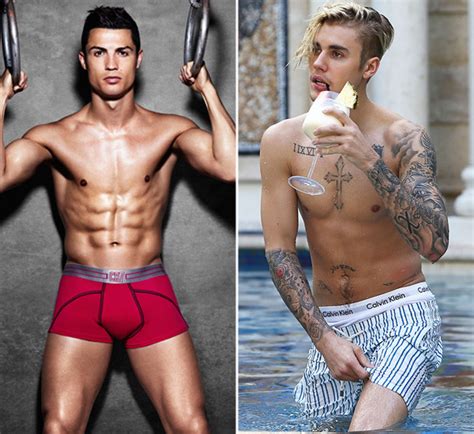 [pics] Cristiano Ronaldo Vs Justin Bieber Shirtless — Whose 6 Pack Is Hotter Hollywood Life