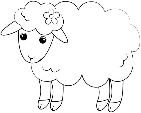 Free Printable Templet Of A Sheep Sheep Craft Template Clipart Best