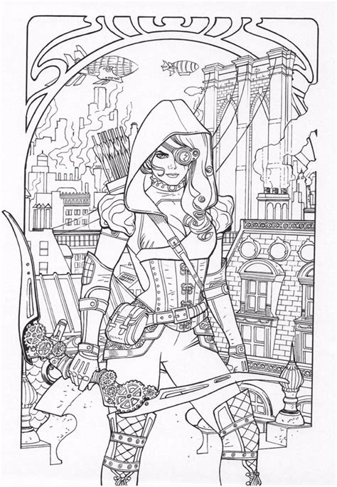 Most relevant best selling latest uploads. Steampunk coloring page | Steampunk coloring, Halloween ...