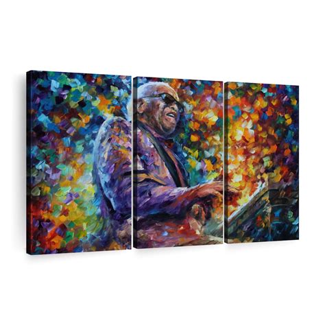 Ray Charles Jazz Wall Art Painting By Leonid Afremov