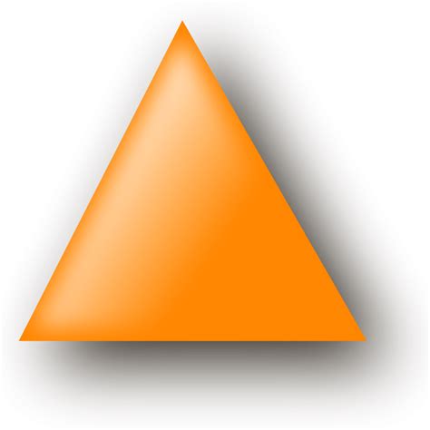 Orange Triangle Clip Art At Clkercom Vector Clip Art