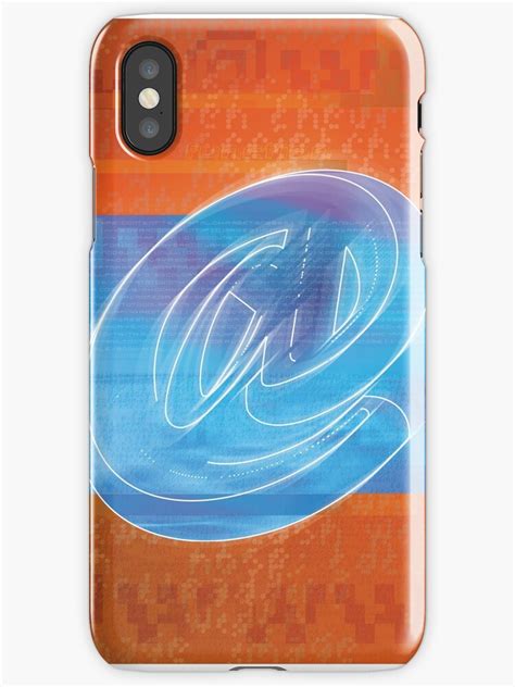 Sign Blue Orange Textured Digital Background Iphone