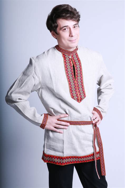 Traditional Russian Slavic Linen Shirt Kosovorotka Yaroslav Ubicaciondepersonascdmxgobmx