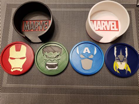 Marvel Inspired Coaster Set Marvel Cruise Disney Cruise Etsy In