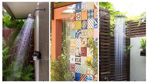10 Ideas Beautiful In Shower External Decoration In Backyard Charming