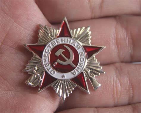 Original Soviet Union Two Patriotic War Union Military Medal USSR CCCP Medals Russia Metal