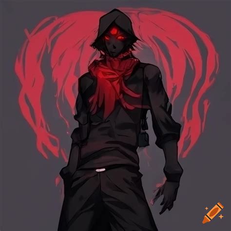 Illustration Of An Edgy Male Anime Character In A Crimson Jacket On Craiyon