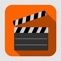 Vector for free use: Flat Movie Clapper Icon