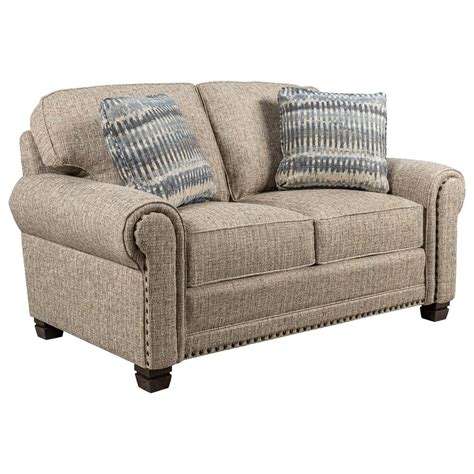 Smith Brothers Loveseat In Multi Tone Brown Nfm