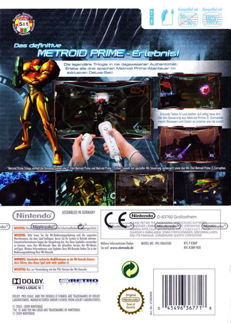 Metroid Prime Trilogy 2009 Wii Box Cover Art Mobygames