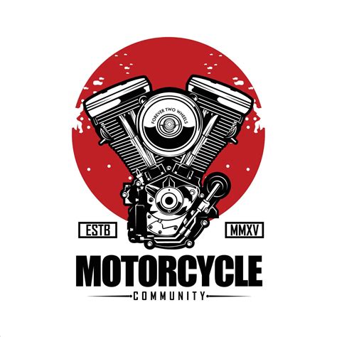 Motorcycle Community Logo Templateeps 6031831 Vector Art At Vecteezy